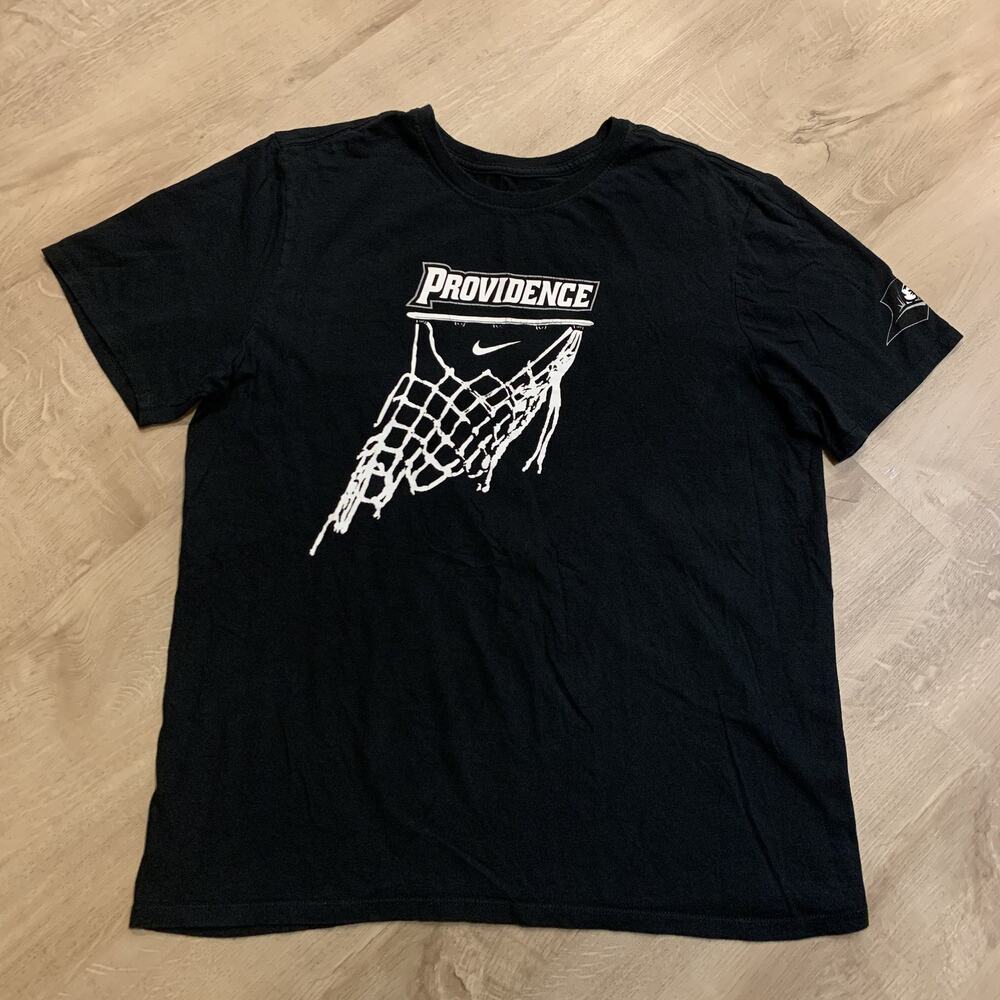 Nike Providence College PC Friars Basketball T-Shirt Men's Large L Black Tee